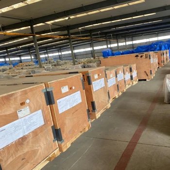 Motors packed in wooden cases for export