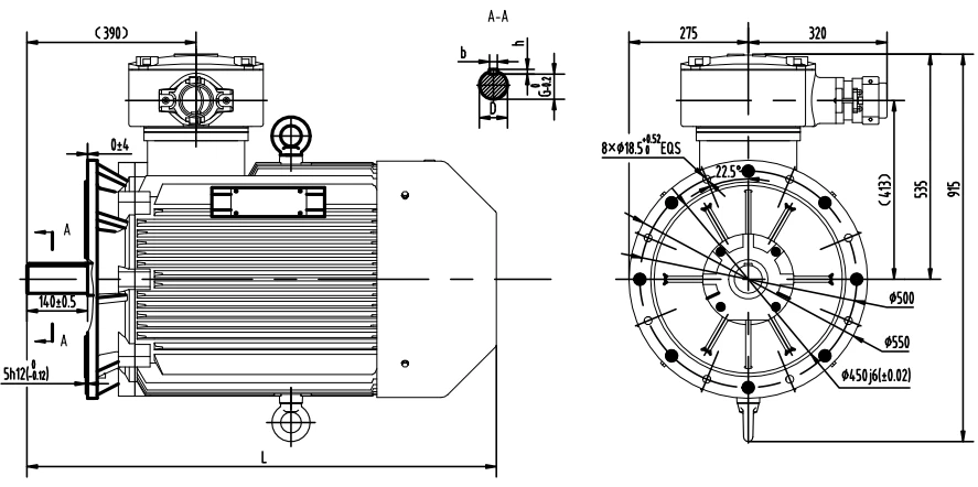 outline dimension of flameproof induction motor outline dimension of flameproof induction motor