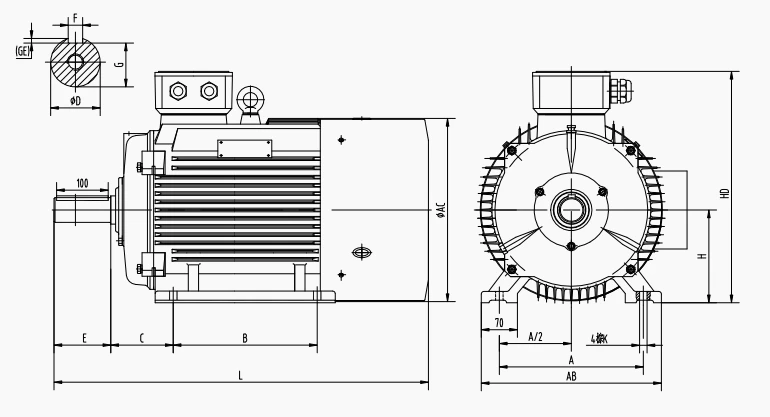 outline dimension of continuous magnetic motor outline dimension of continuous magnetic motor