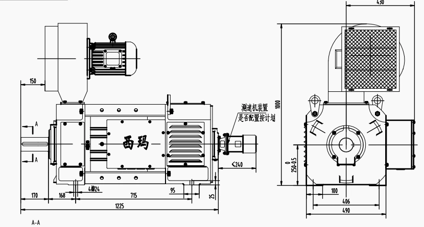 DC Motor Shaft Encoder-Outline Dimensions