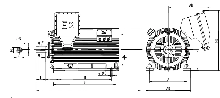 outline dimension of motor electric 1000 rpm outline dimension of motor electric 1000 rpm
