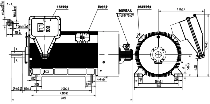 drawing of ie4 ie5 motor